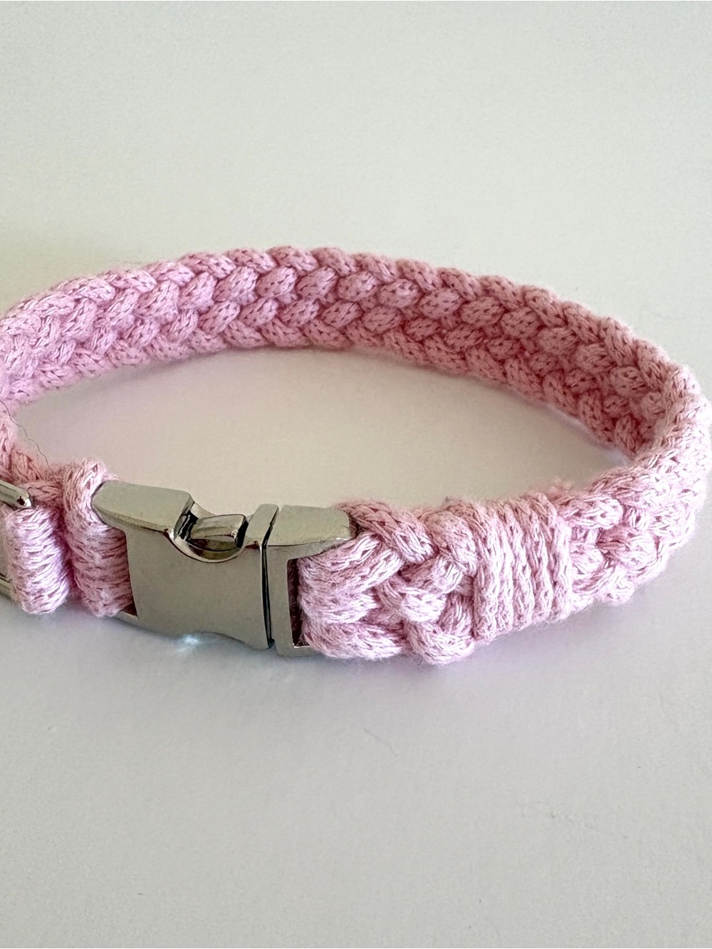 Pink Cotton Everyday Relaxed Dog Collar